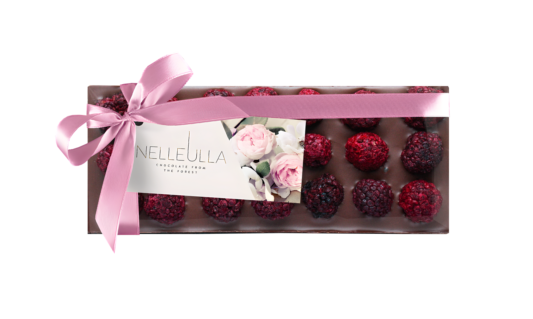 BERRY LOVE / MILK CHOCOLATE / BLACKBERRY - with Women's day card