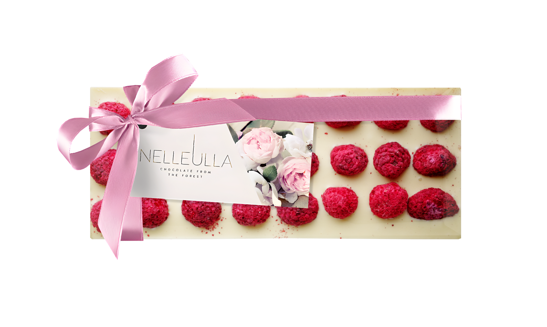 BERRY LOVE / WHITE CHOCOLATE / RASPBERRY - with Women's day card