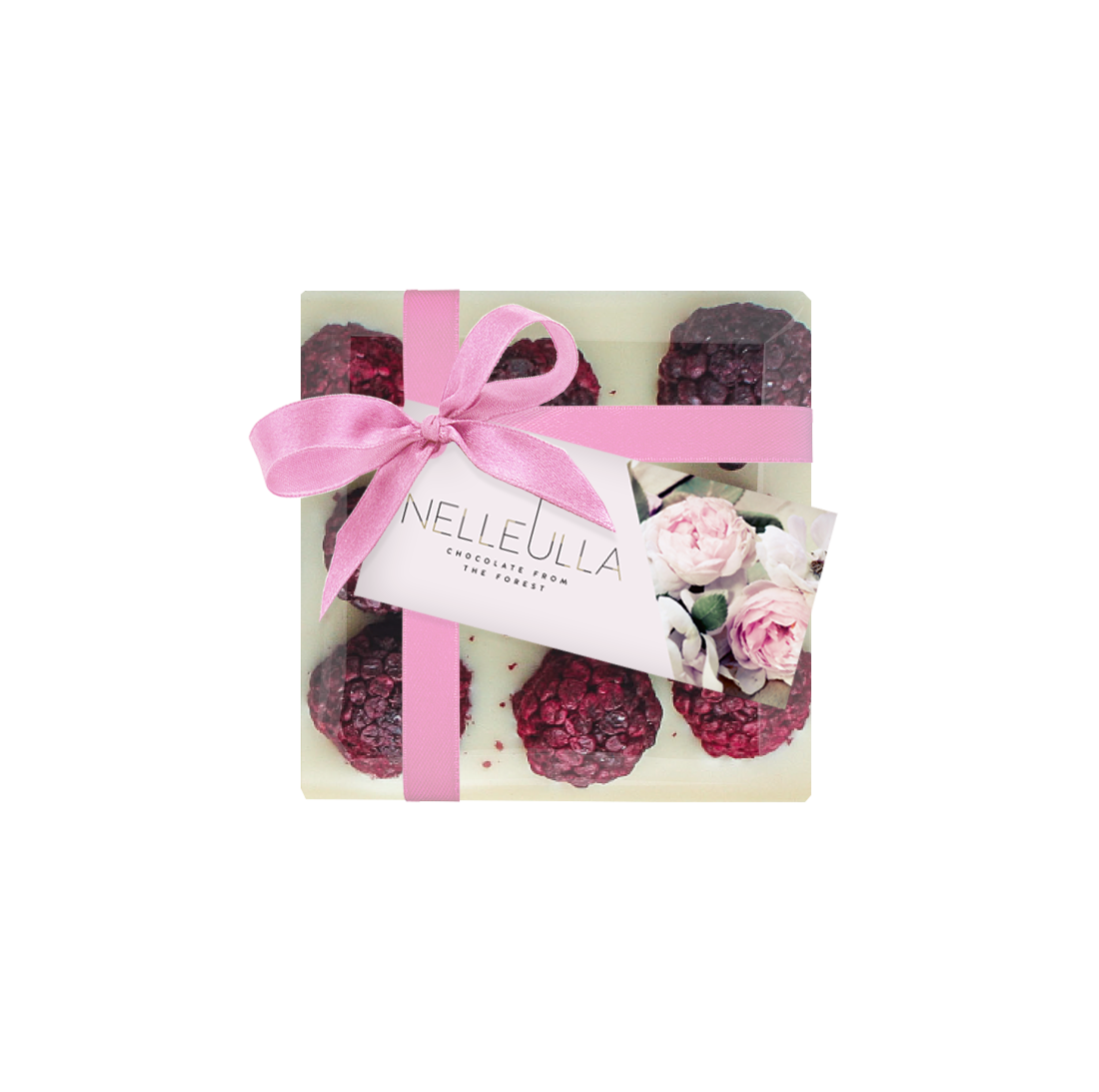 BERRY LOVE / WHITE CHOCOLATE / BLACKBERRY - with Women's day card