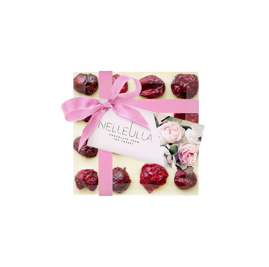 BERRY LOVE / WHITE CHOCOLATE / CHERRY - with Women's day card