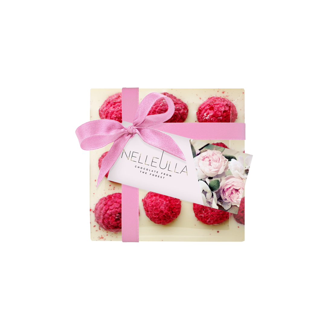 BERRY LOVE / WHITE CHOCOLATE / RASPBERRY  - with Women's day card