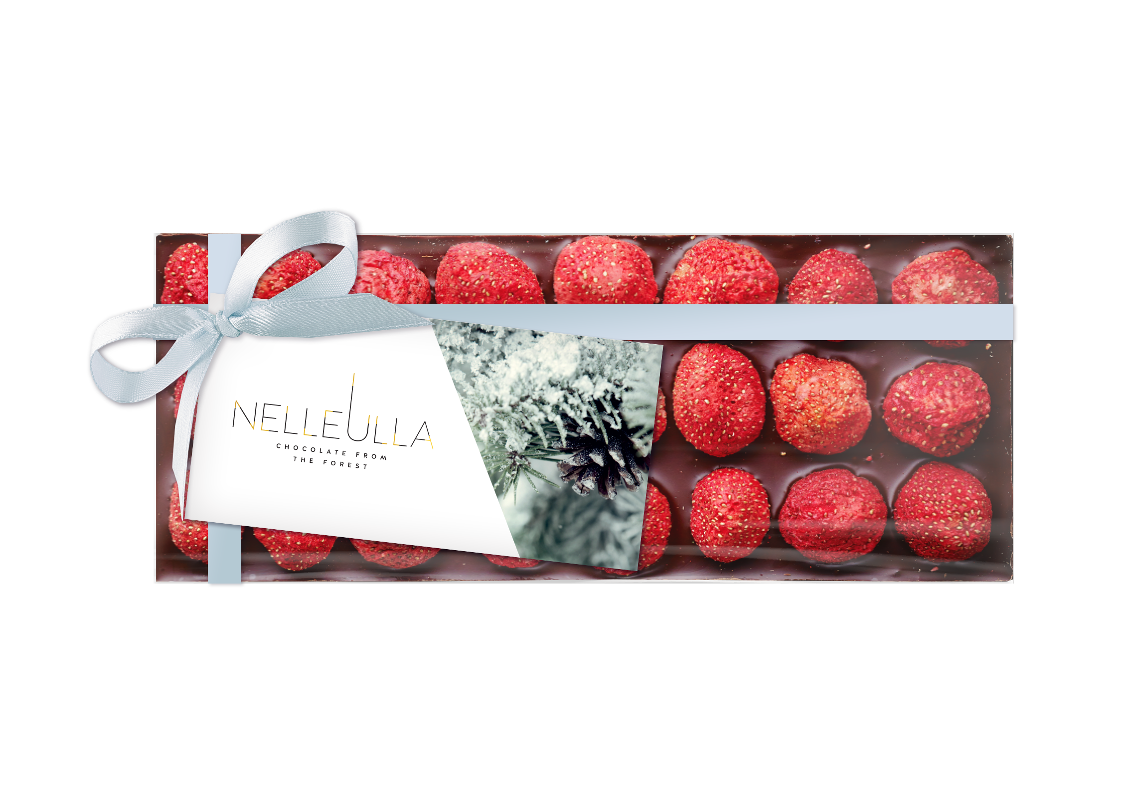 BERRY LOVE / DARK CHOCOLATE / STRAWBERRY - with winter card