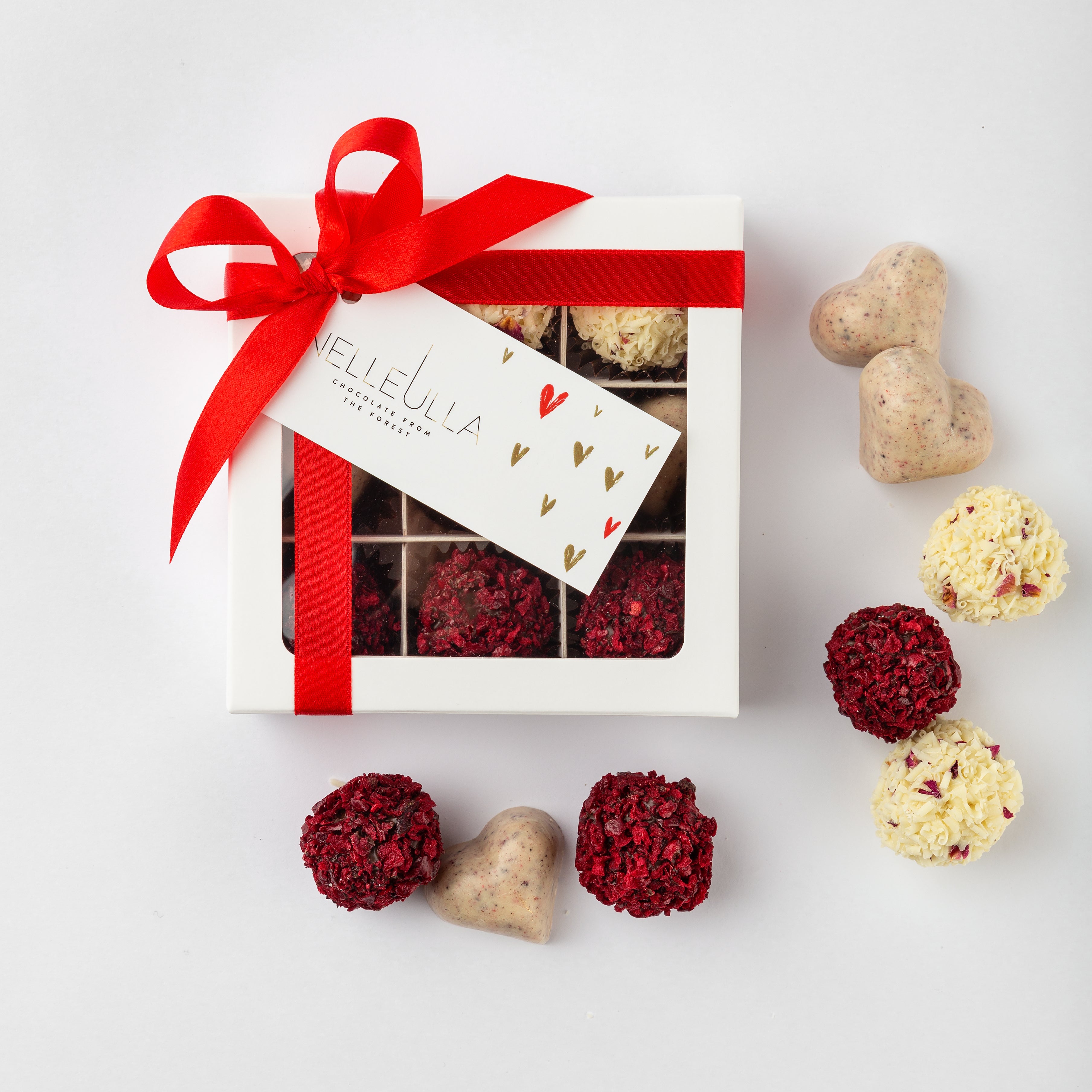 White box 9pcs Valentine day