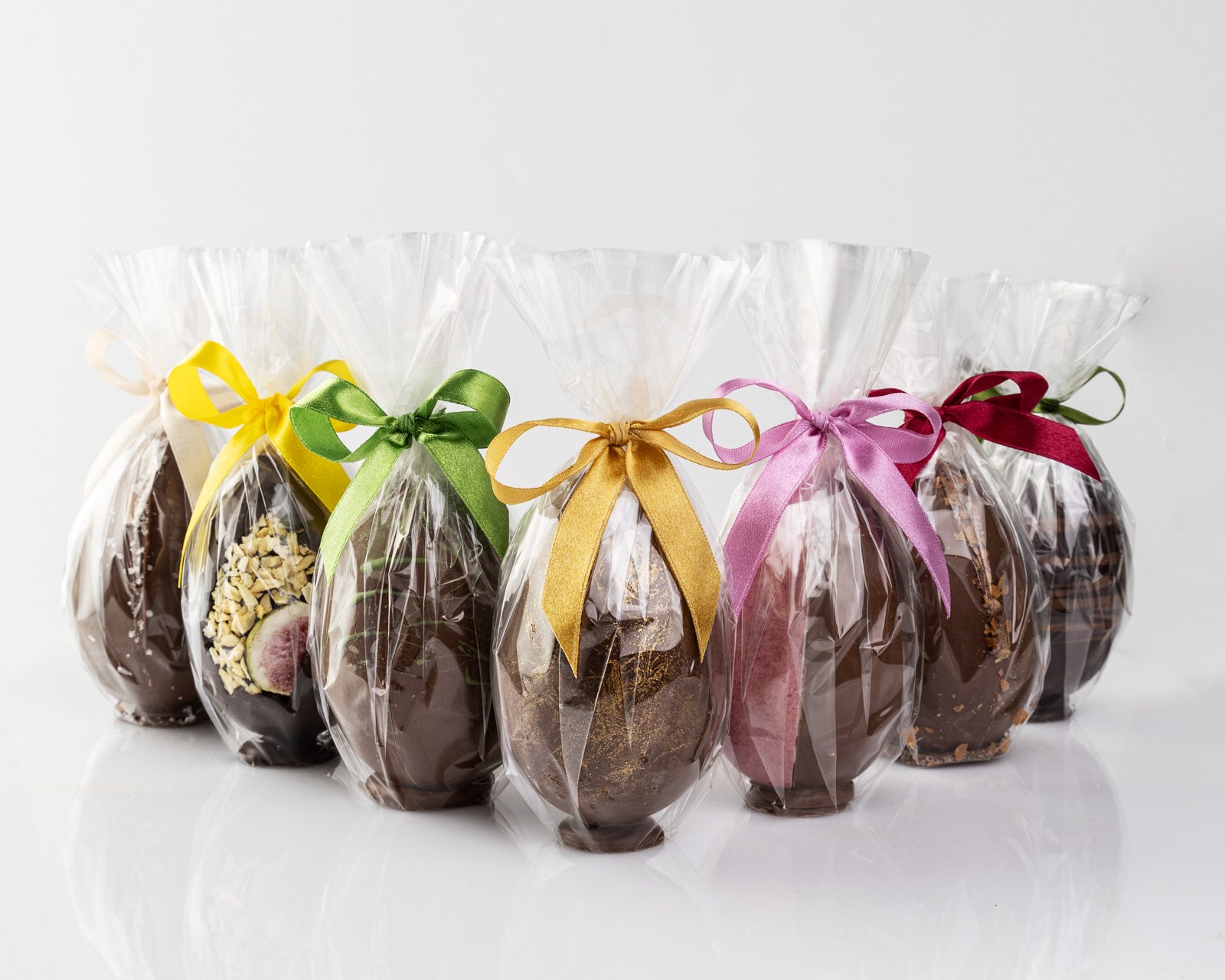 Milk chocolate large egg with stripes