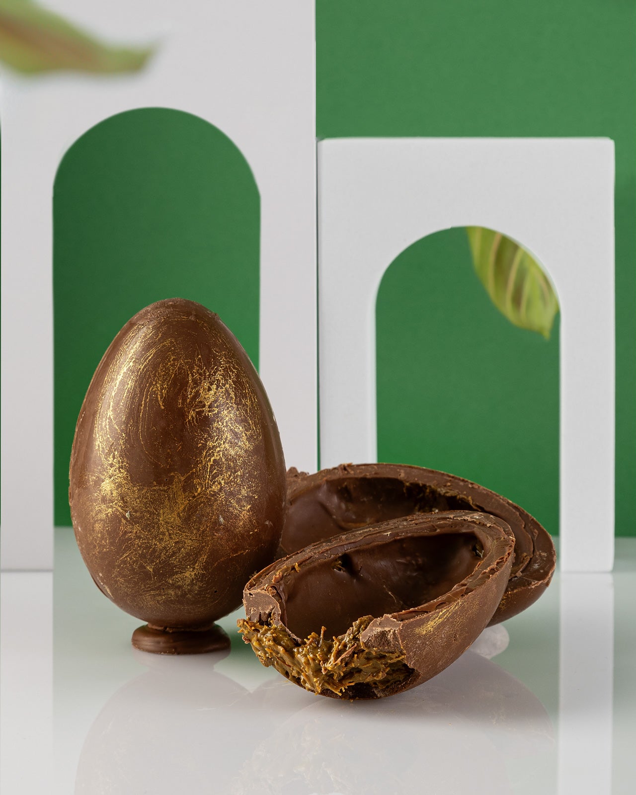 Dubai's large chocolate egg with gold