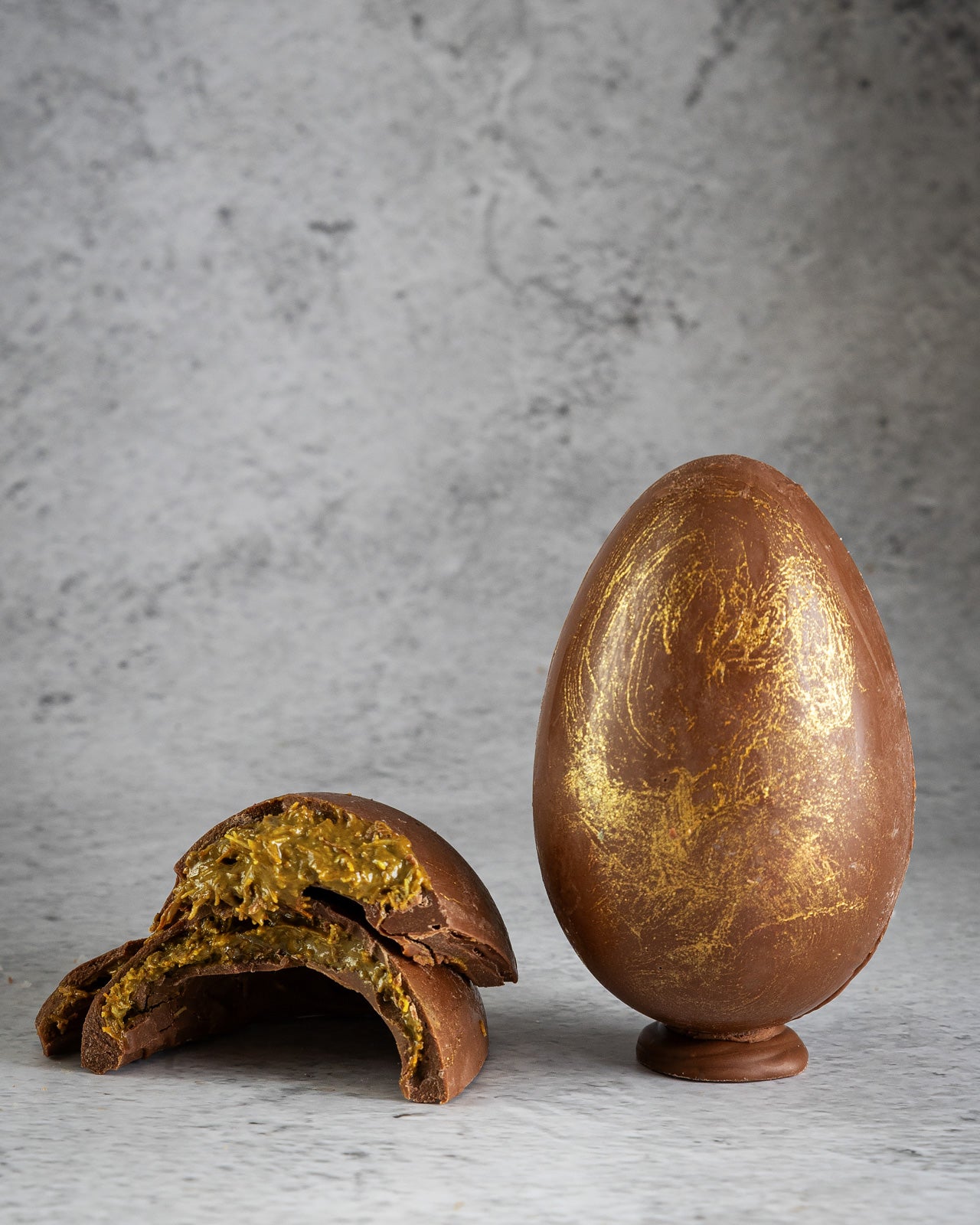Dubai's large chocolate egg with gold