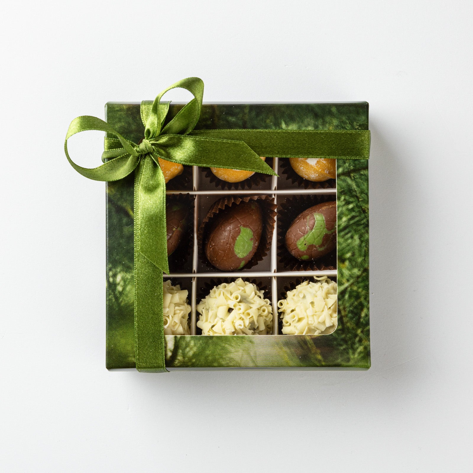 Easter dubai chocolate eggs and lemon and egg liqueur truffles selection
