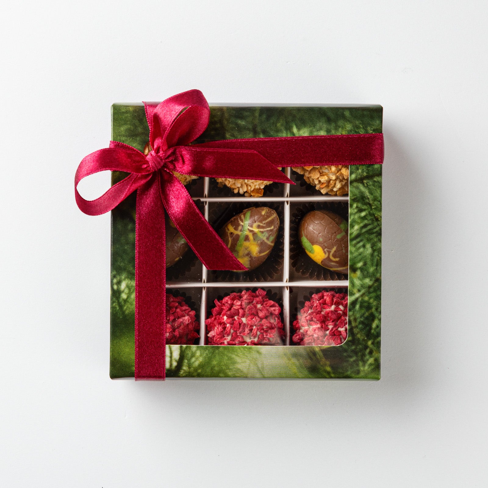 Easter dubai chocolate eggs and apricot and mascarpone truffle selection