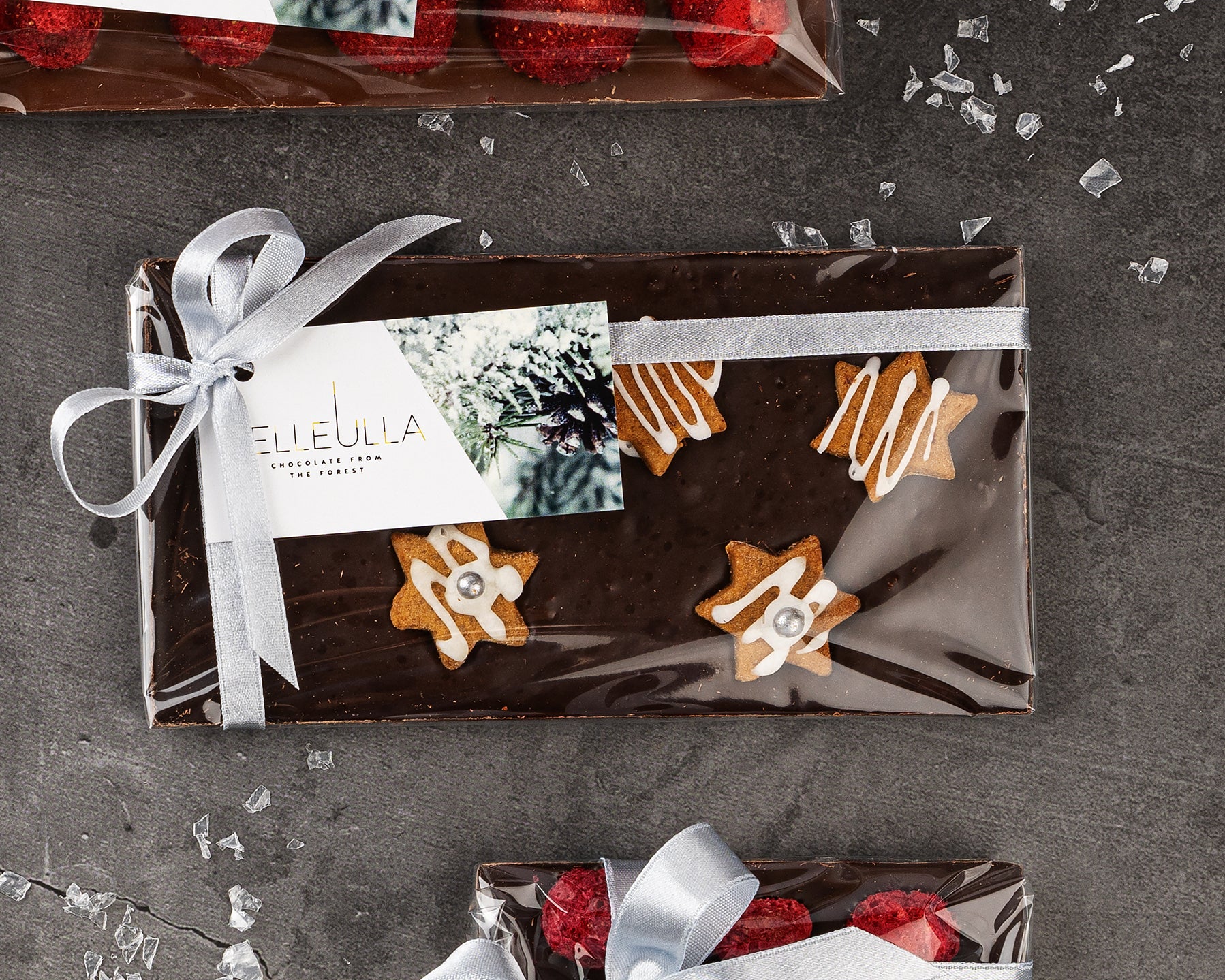 Dark chocolate with gingerbread