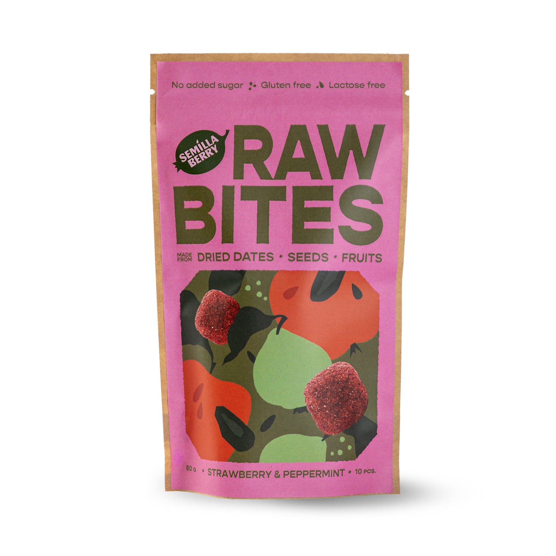 Raw Bites - Strawberry & Peppermint