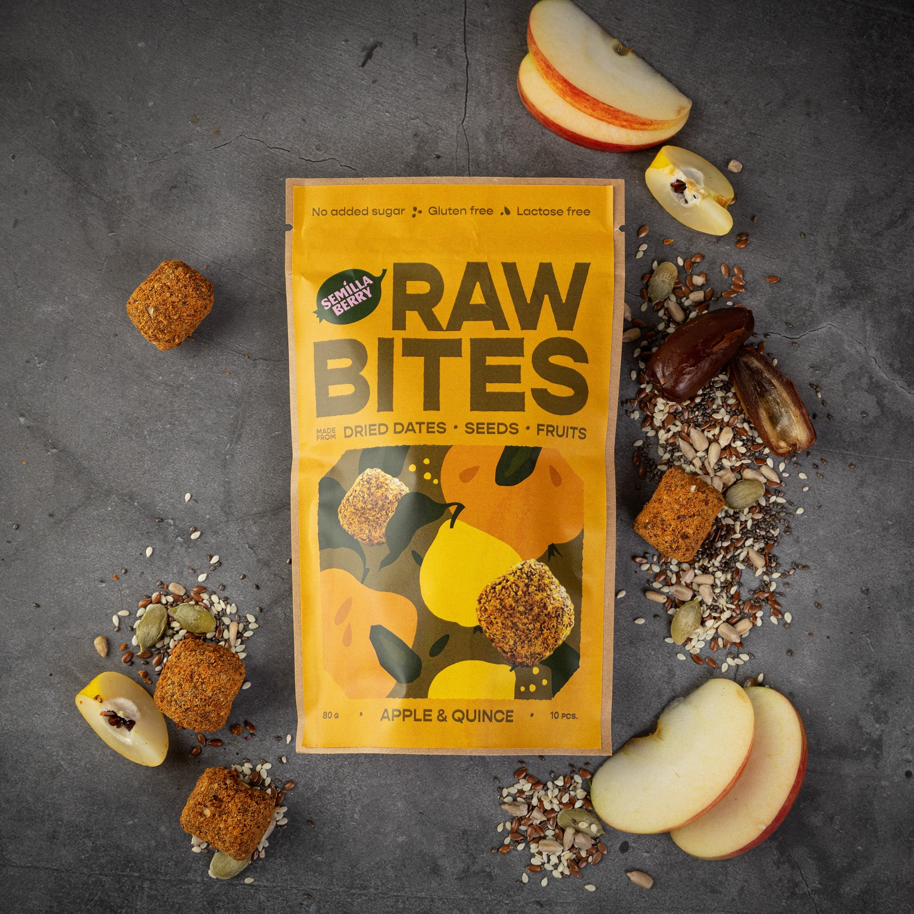 Raw bites - Apple & Quince
