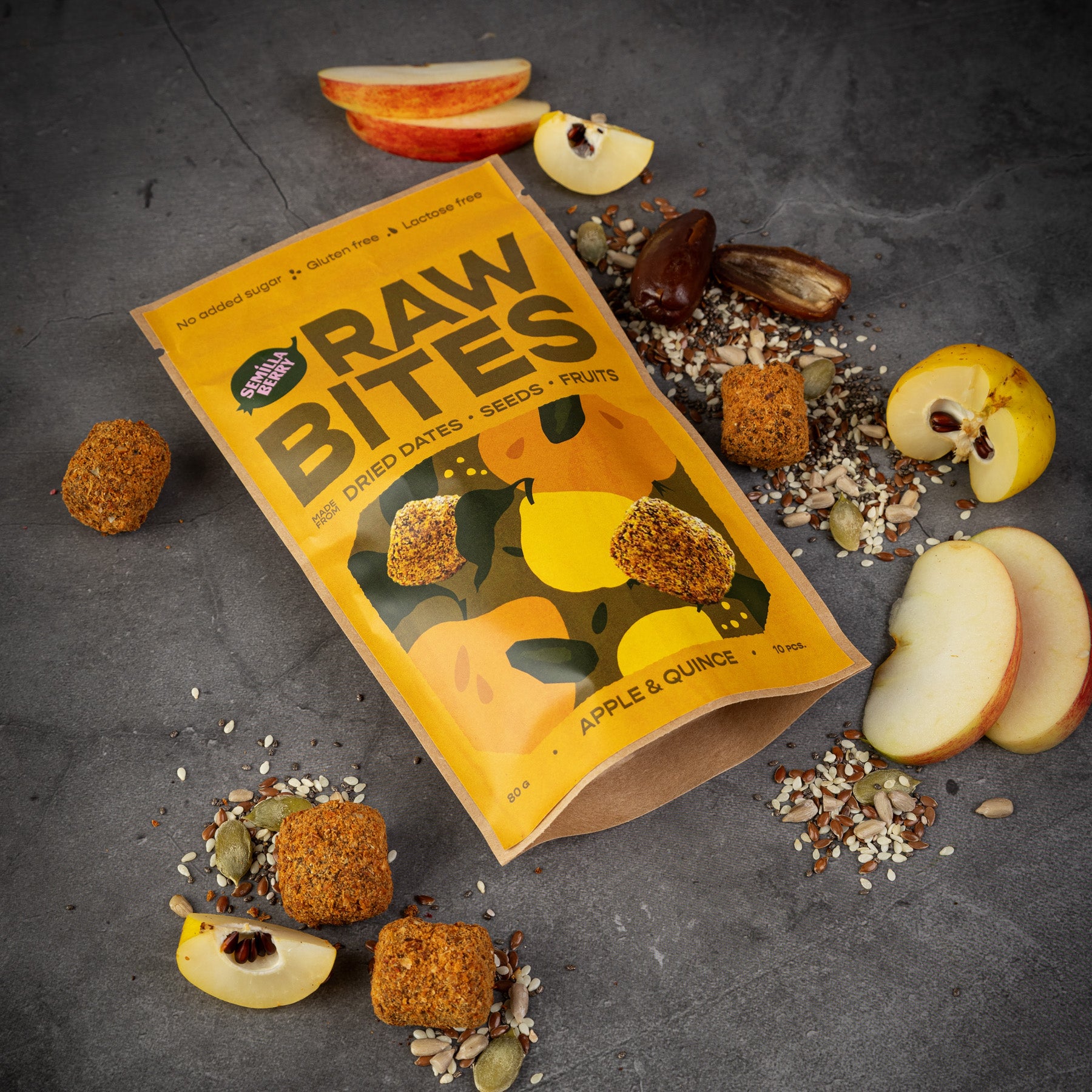 Raw bites - Apple & Quince