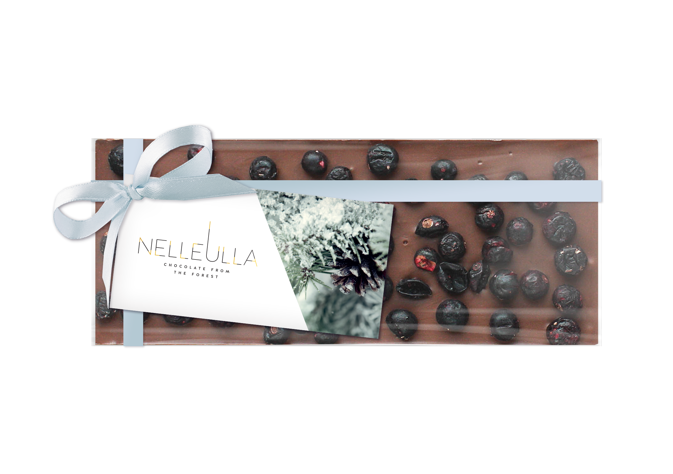 BERRY LOVE / MILK CHOCOLATE / BLUEBERRY - with winter card