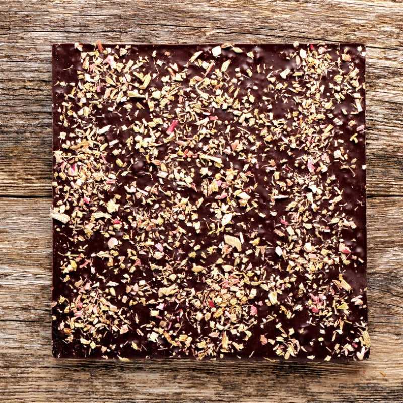 DARK CHOCOLATE / RHUBARB / CHERRIES