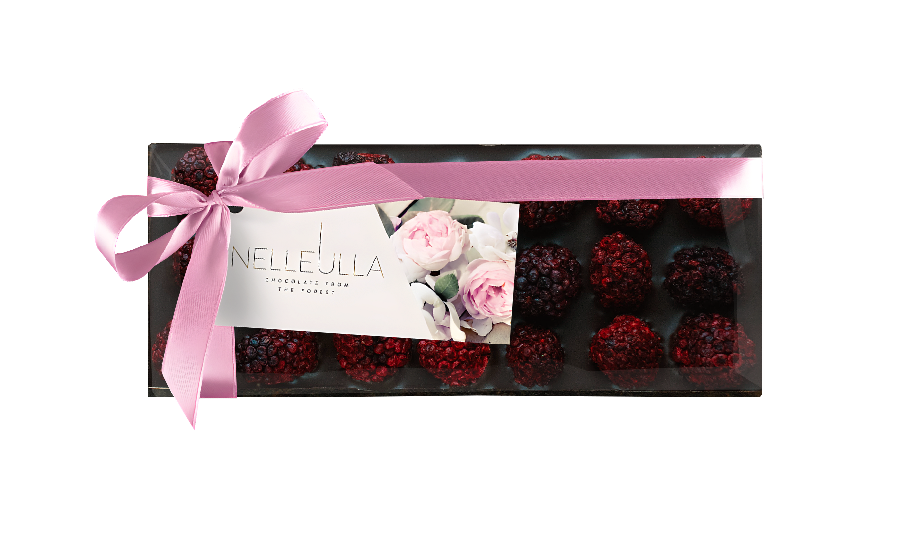 BERRY LOVE / DARK CHOCOLATE / BLACKBERRY - with Women's day card