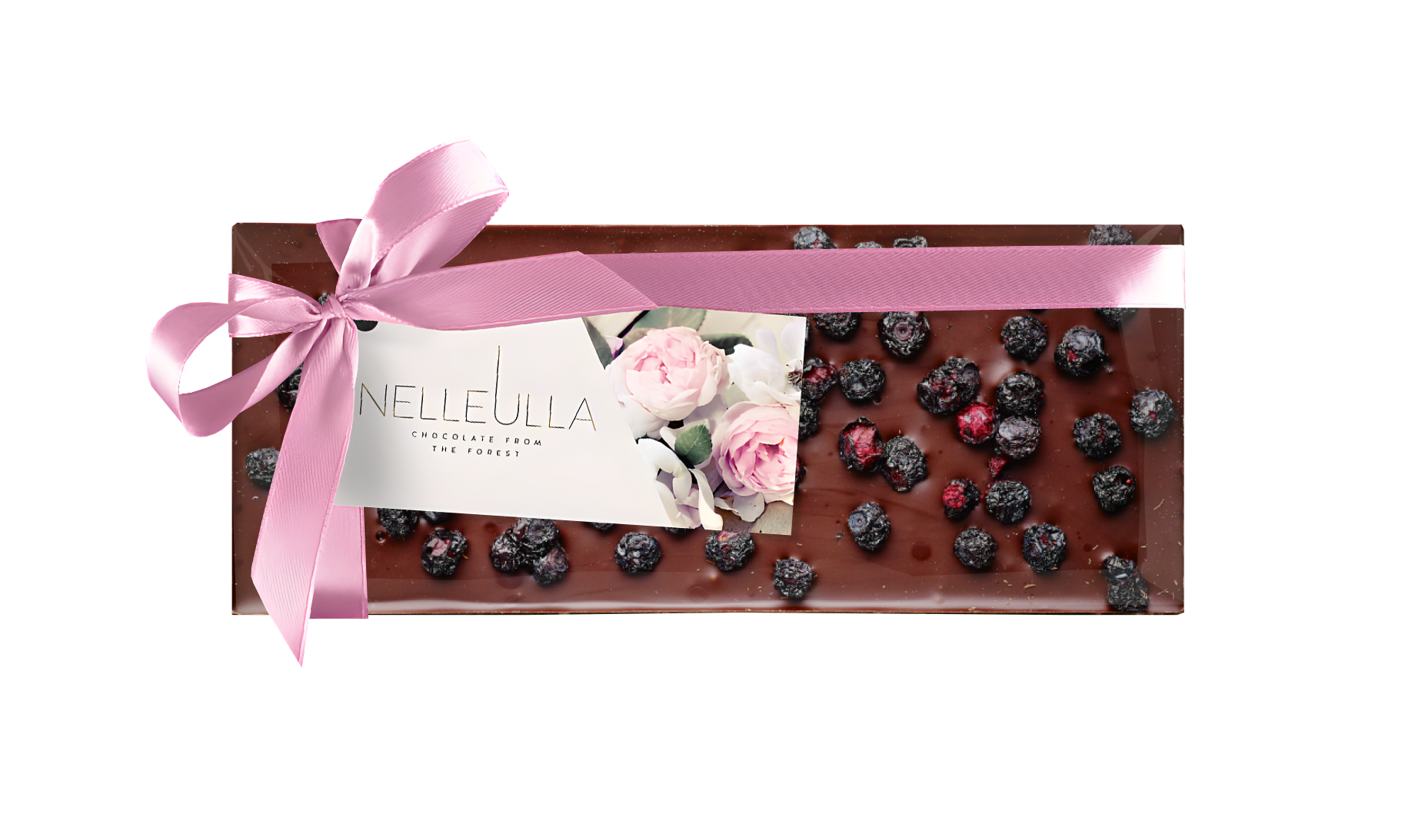 BERRY LOVE / DARK CHOCOLATE / BLUEBERRY - with Women's day card