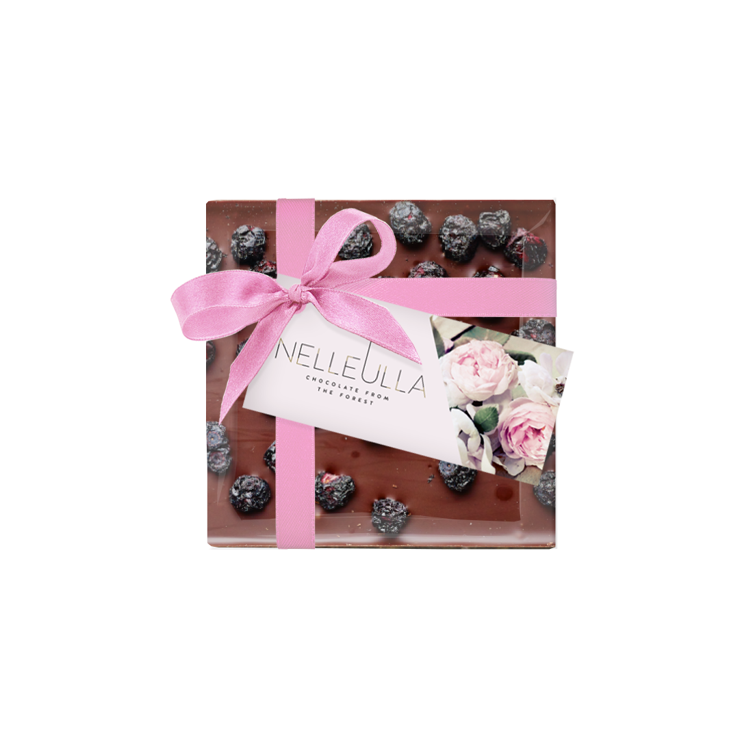 BERRY LOVE / DARK CHOCOLATE / BLUEBERRY- with Women's day card