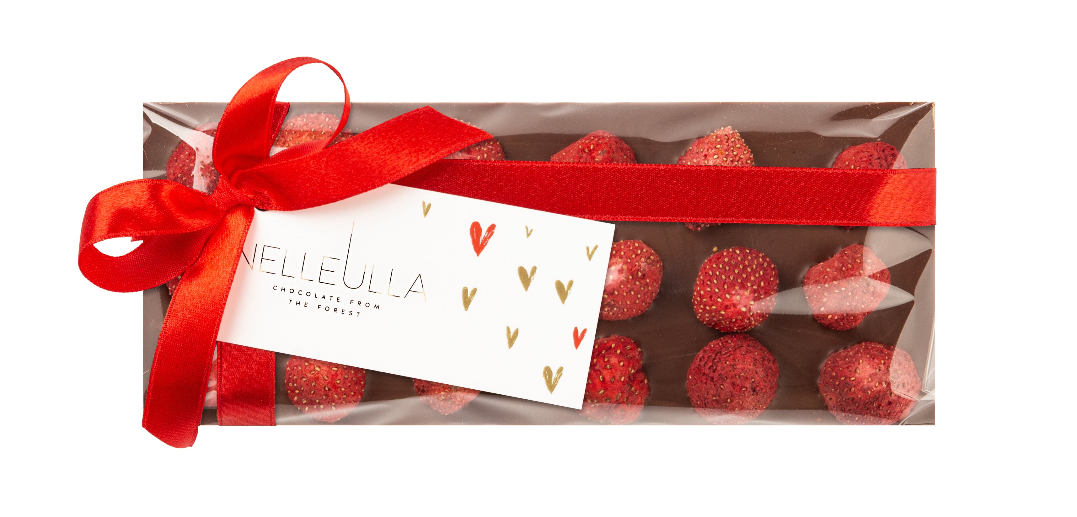 BERRY LOVE / MILK CHOCOLATE / STRAWBERRY - with Valentine day card