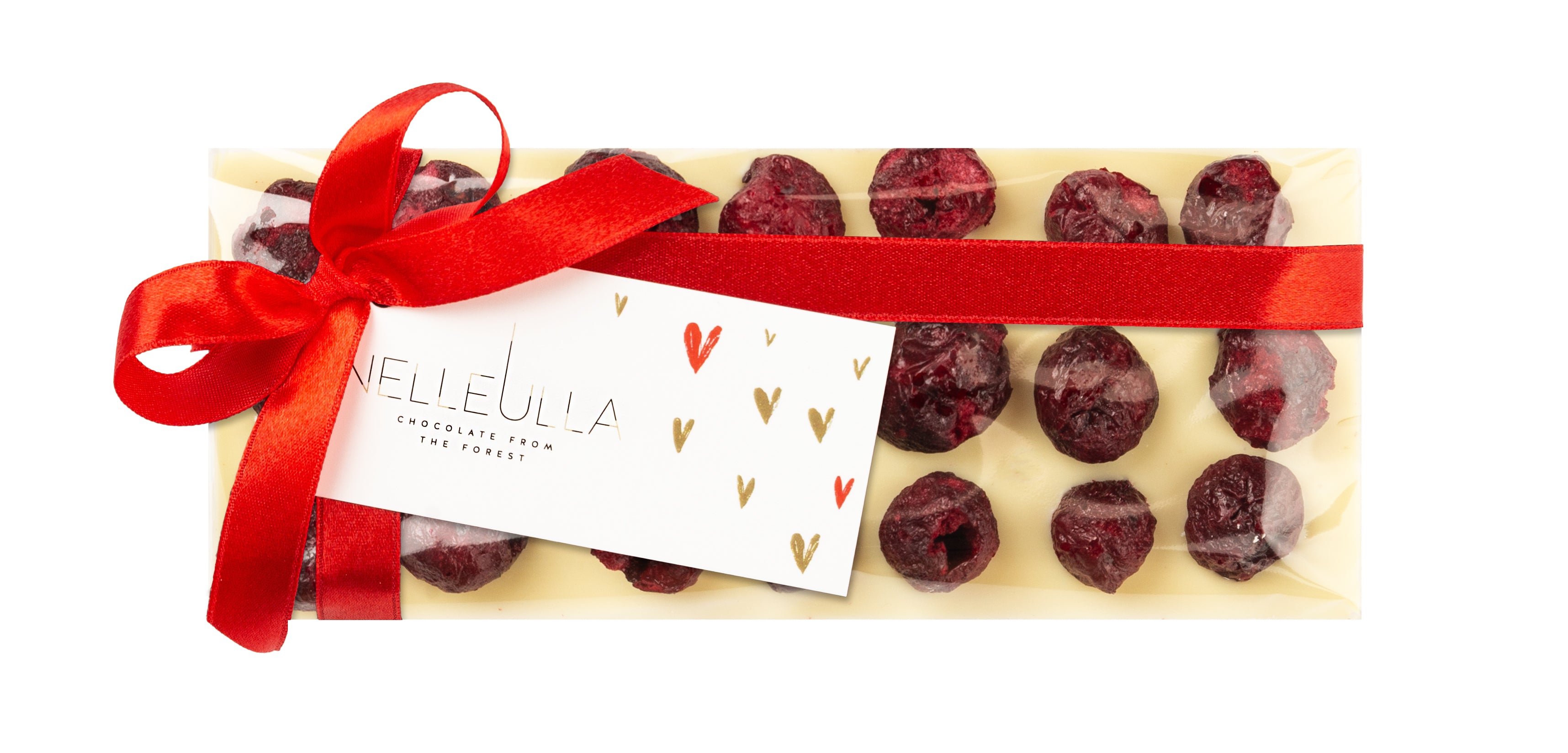 BERRY LOVE / WHITE CHOCOLATE / CHERRY - with Valentine day card