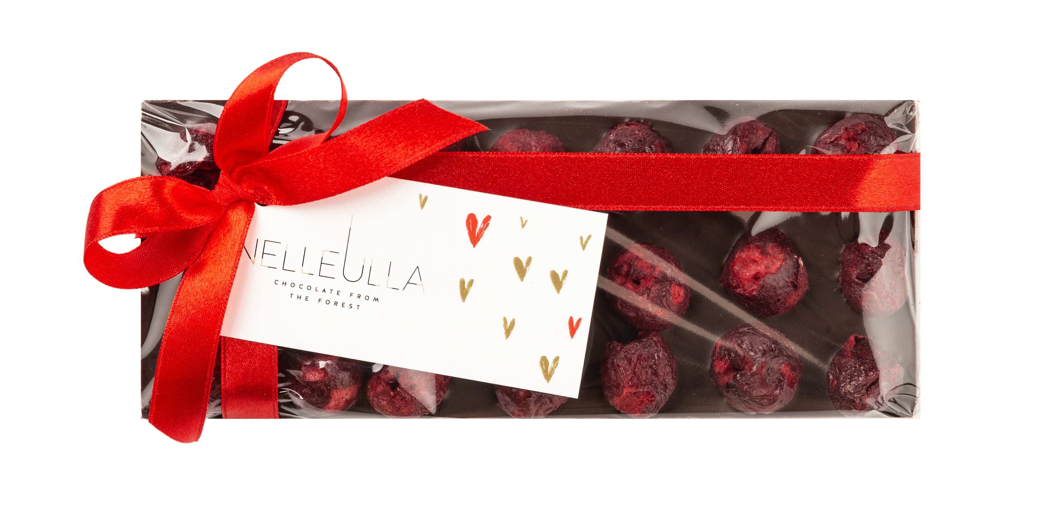 BERRY LOVE / DARK CHOCOLATE / CHERRY - with Valentine day card