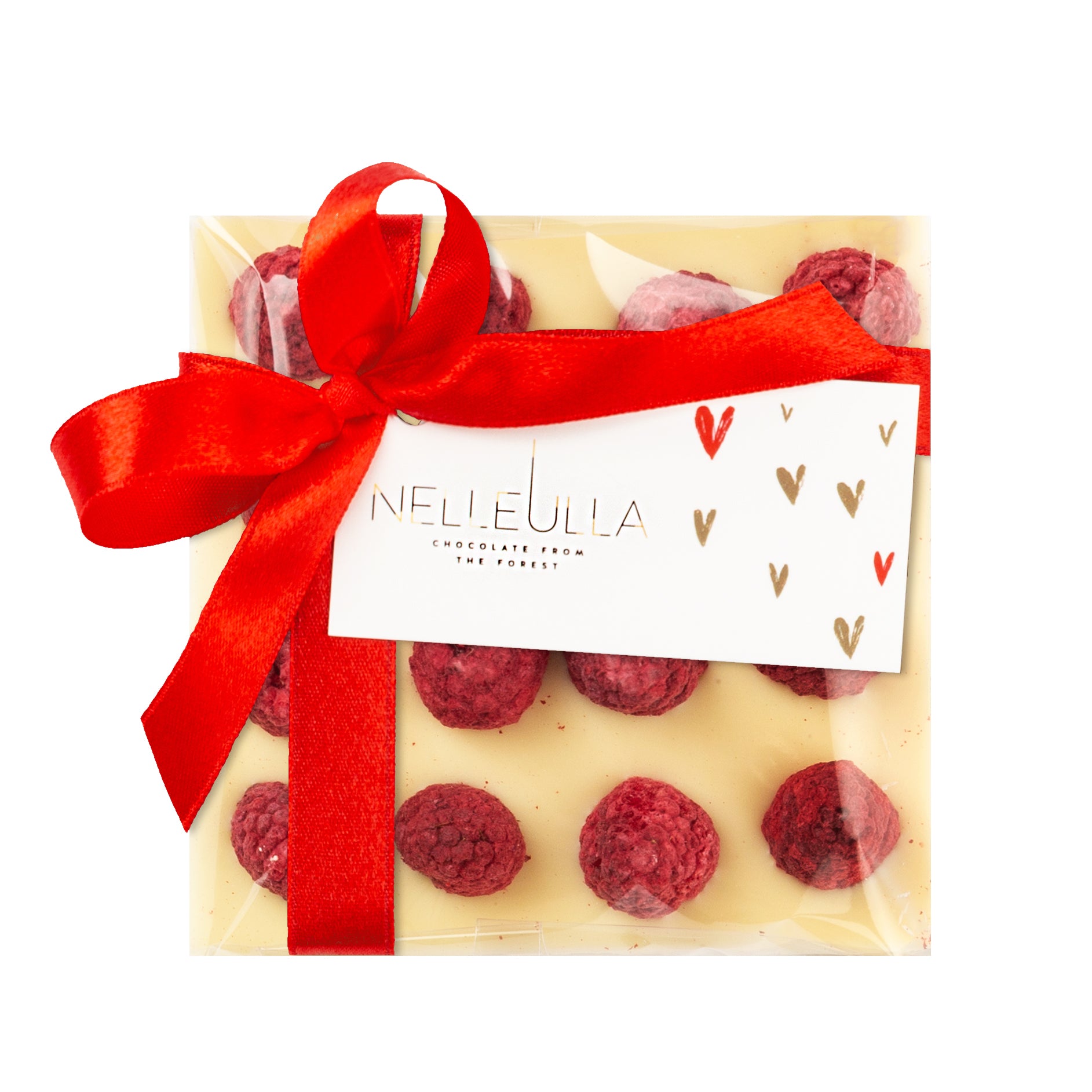 BERRY LOVE / WHITE CHOCOLATE / RASPBERRY - with Valentine day card - small