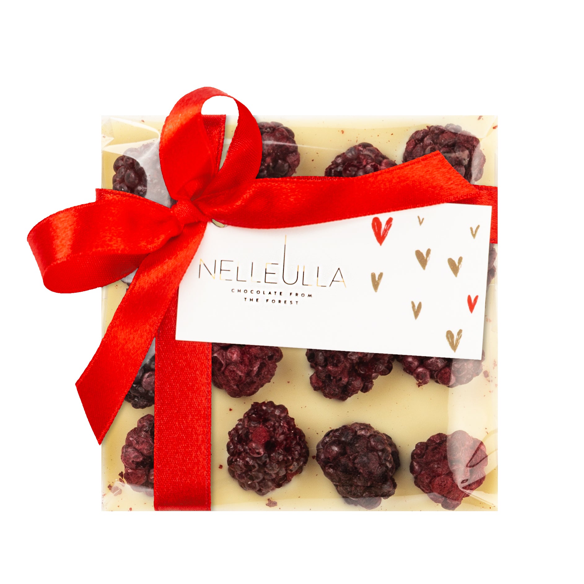 BERRY LOVE / WHITE CHOCOLATE / BLACKBERRY - with Valentine day card