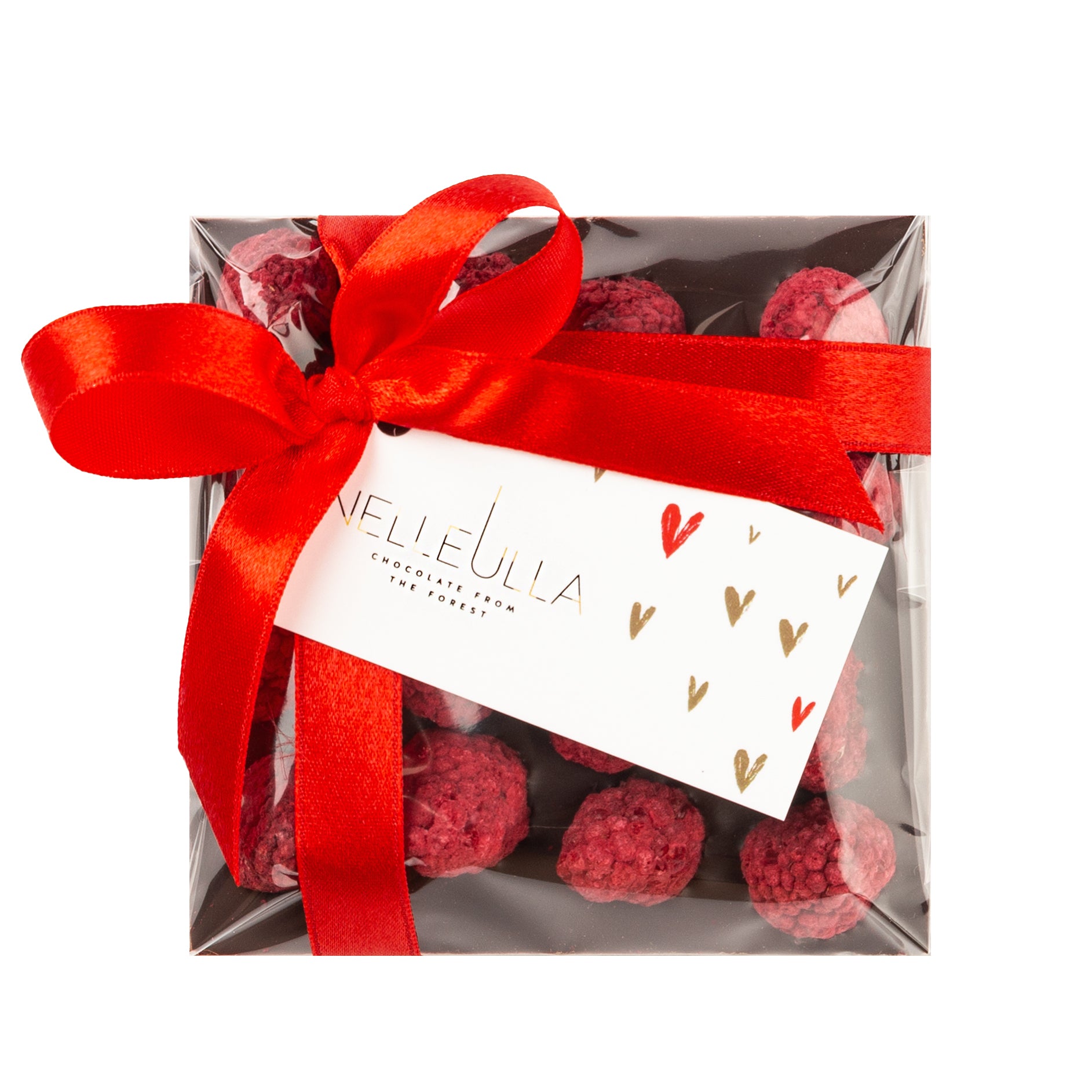 BERRY LOVE / DARK CHOCOLATE / RASPBERRY - with Valentine day card  - small