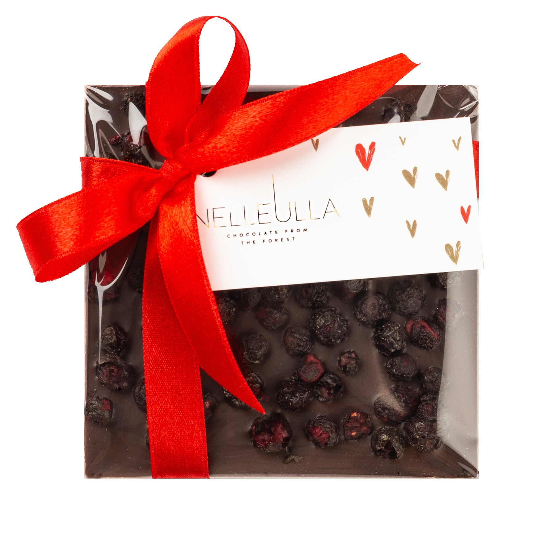 BERRY LOVE / DARK CHOCOLATE / BLUEBERRY - with Valentine day card - small