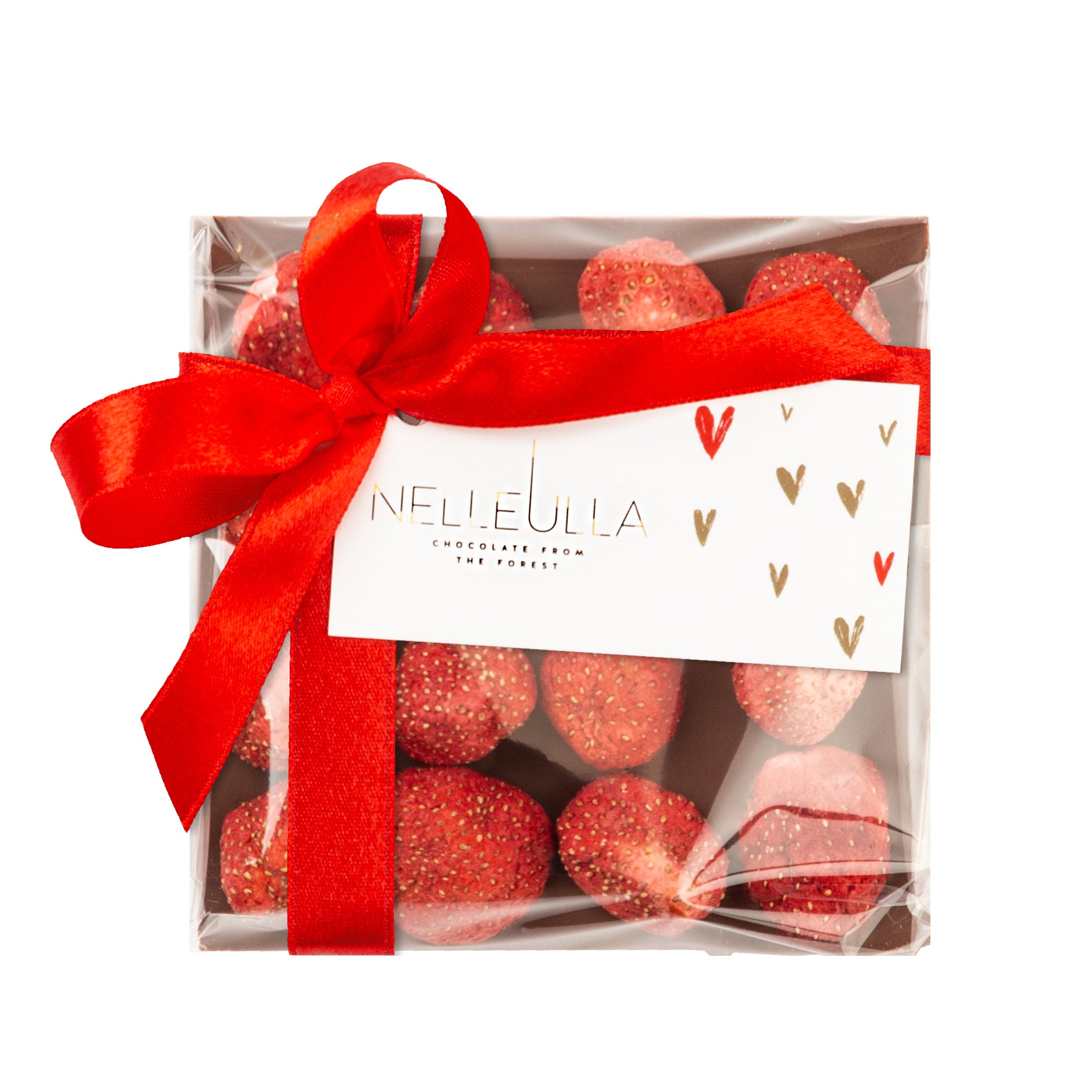 BERRY LOVE / DARK CHOCOLATE / STRAWBERRY - with Valentine day card  - small