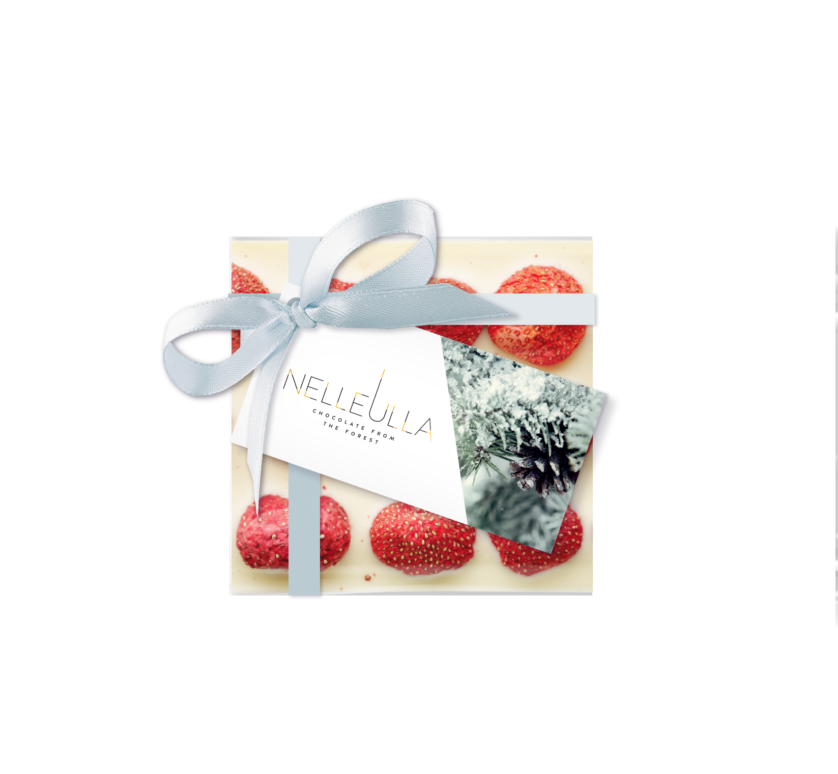 BERRY LOVE / WHITE CHOCOLATE / STRAWBERRY - with winter card - small